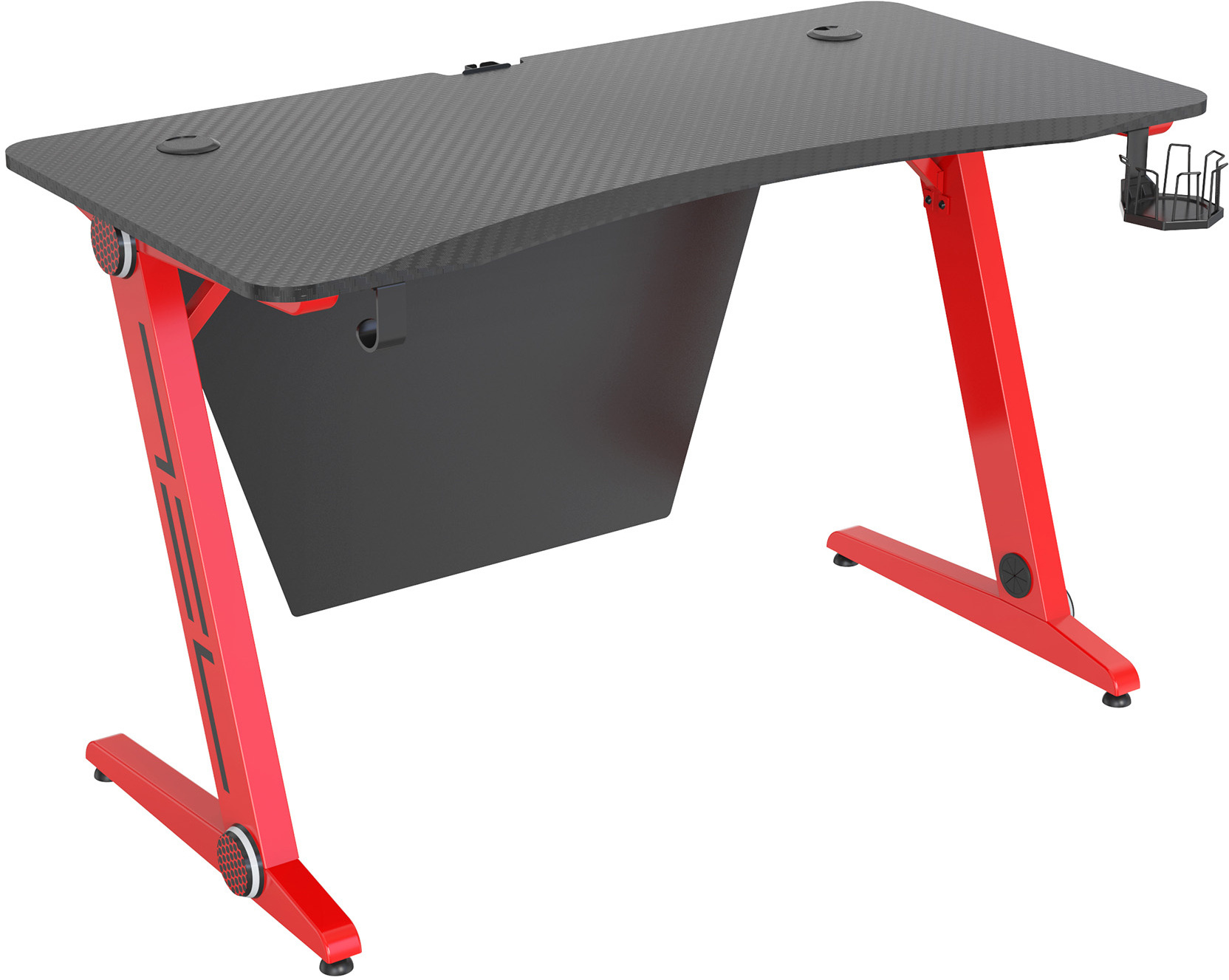 

Компьютерный стол Cactus CS-GTZ-RDBK-CARBON