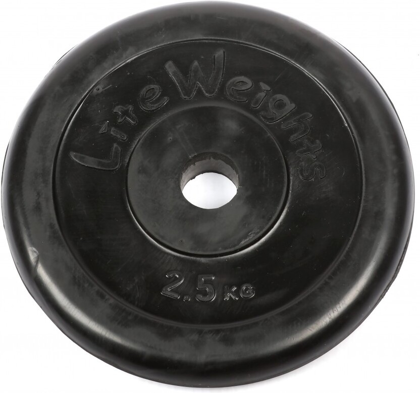 

Диск для штанги Lite Weights обрезиненный 2473LW 26мм 2,5кг черный