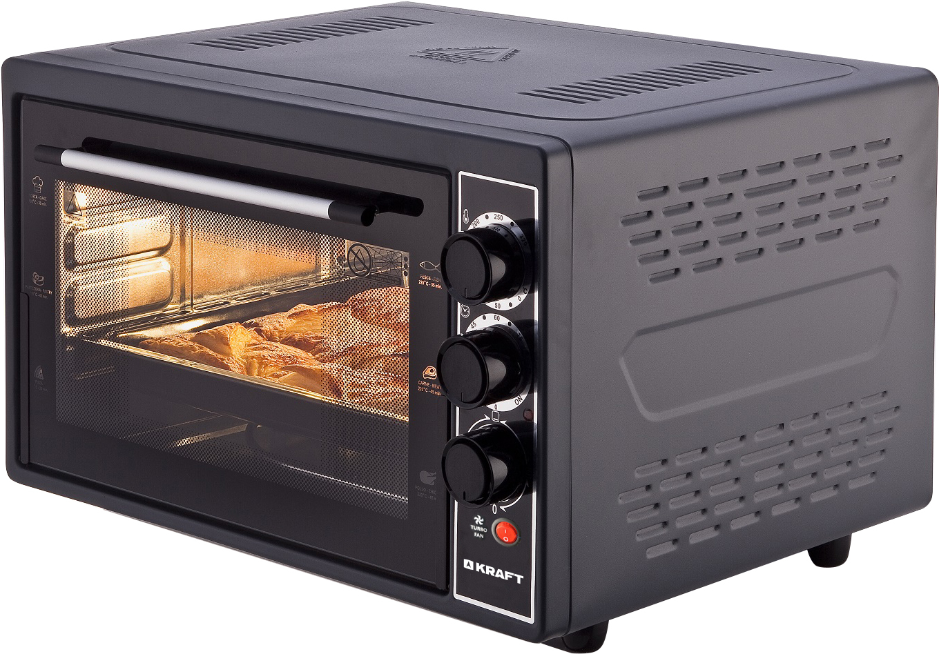 

Мини-печь (ростер) Kraft KF-MO3804RKBL, Мини-печь Kraft KF-MO3804RKBL