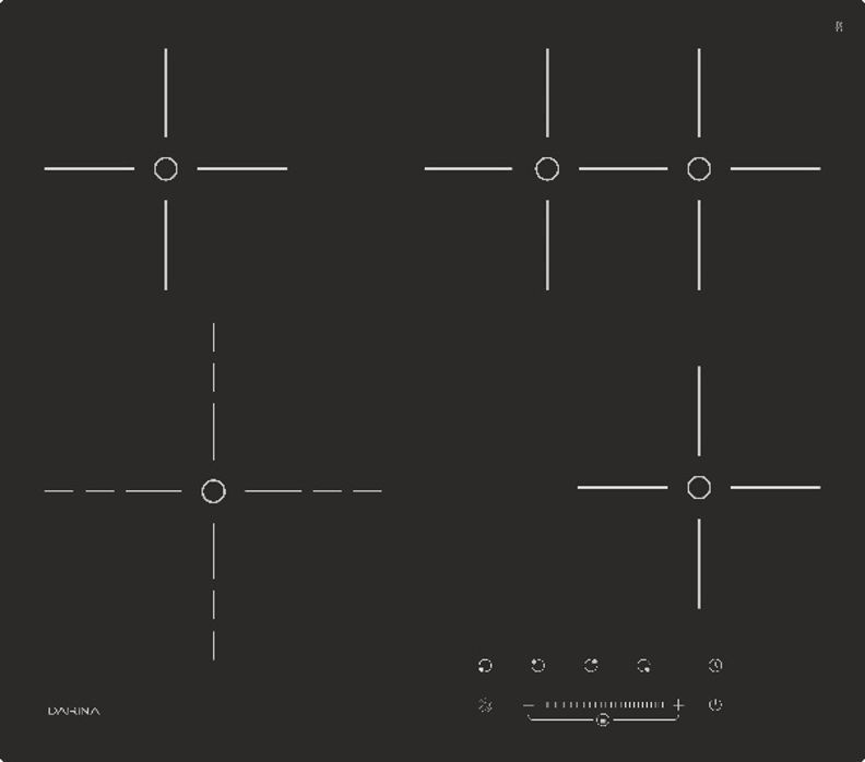 

Варочная панель Darina PL E329 B черный