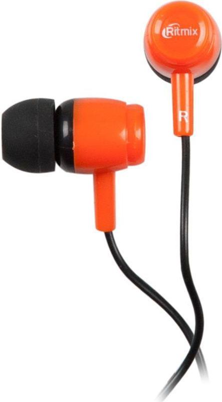 

Наушники Ritmix RH-020 (черный/оранжевый), RH-020