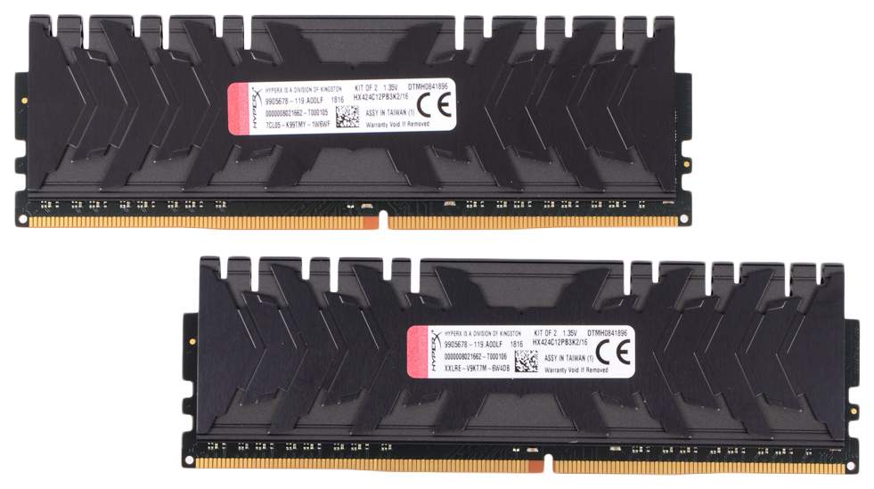 

Оперативная память Kingston 16Gb DDR4 2400MHz HyperX Predator 2x8 Kit [HX424C12PB3K2/16], 16Gb DDR4 2400MHz HyperX Predator 2x8 Kit