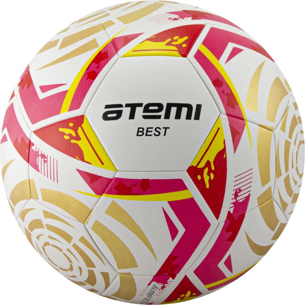 

Футбольный мяч Atemi Best р. 5 White/Gold/Red