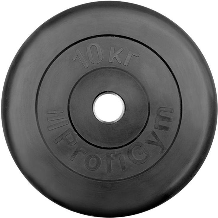 

Диск для штанги ProfiGym обрезиненный d 31 мм 10,0 кг черный [432], обрезиненный d 31 мм 10,0 кг