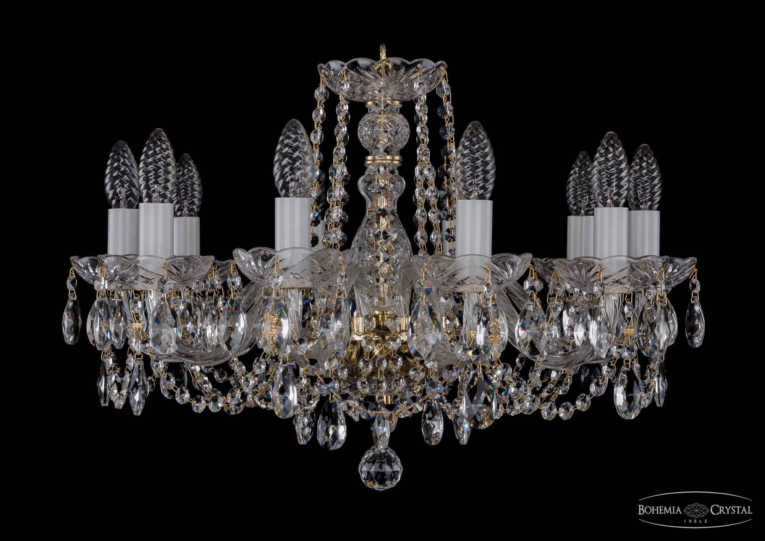 

Подвесная люстра Bohemia Ivele Crystal 1402/10/195/G