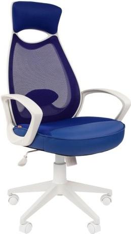 

Офисное кресло CHAIRMAN 840 TW10/TW-05 белый/синий, 840 TW10/TW-05