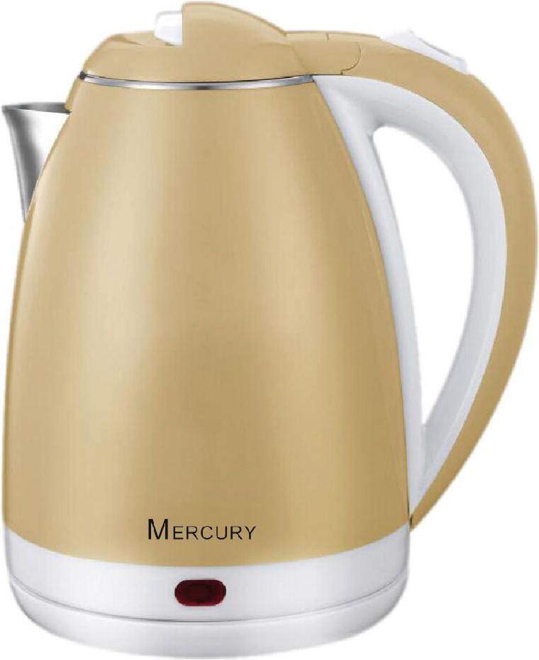 

Электрочайник Mercury MC-6733 бежевый/нержавейка, MC-6733