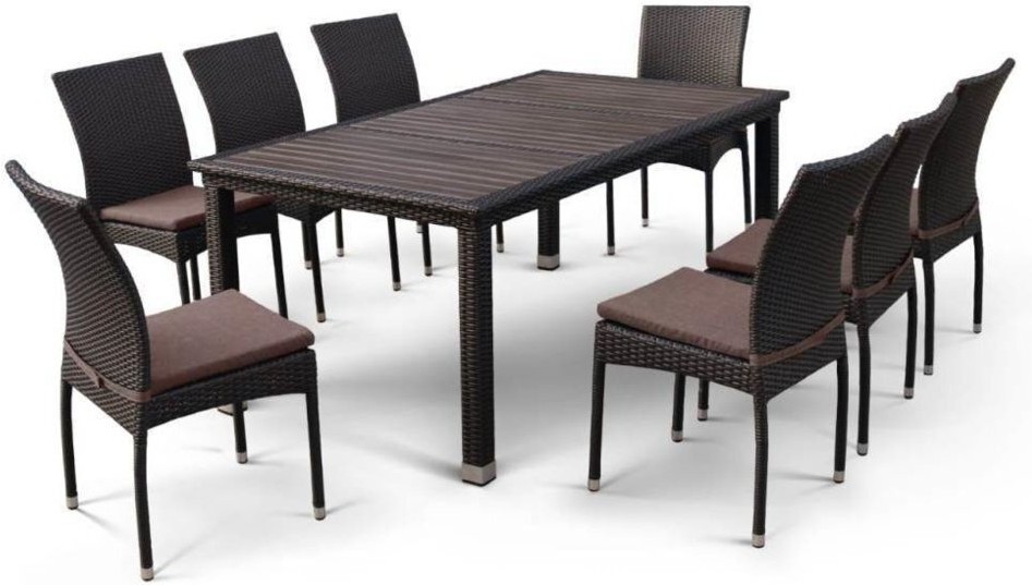 

Комплект садовой мебели Afina garden T347/Y380A-W53 Brown [T347/Y380A-W53 Brown 8PCS], Комплект садовой мебели Afina garden T347/Y380A-W53 T347/Y380A-W53 8PCS Brown