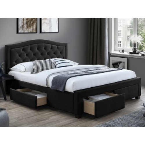 

Кровать Signal ELECTRA VELVET TAP.186 160/200 New черный/дуб [ELECTRAV160C], Кровать Signal Electra Velvet 160x200 (черный)