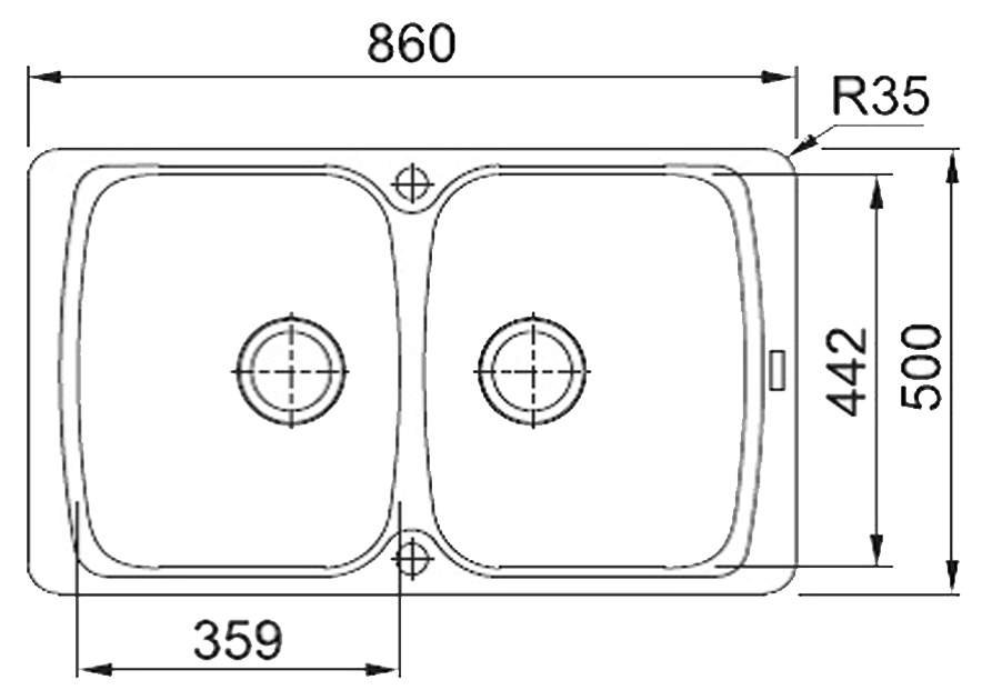 

Кухонная мойка Franke AZG 620 оникс [114.0489.303], AZG 620