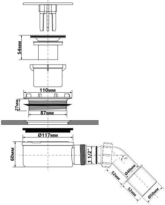 

Сифон McAlpine HC2730LCPN-PB, HC2730LCPN-PB