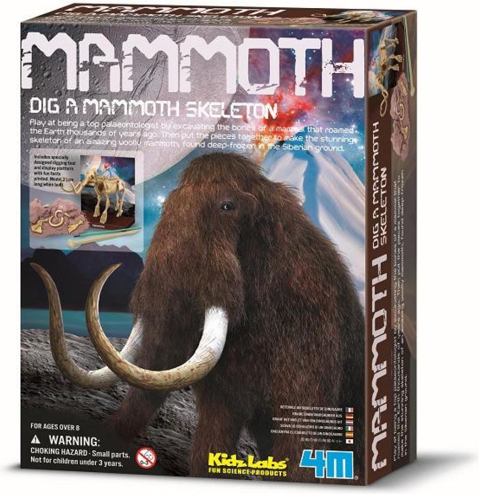 

Научная игра 4M Раскопай скелет Мамонт (00-03236)