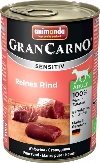 

Корм для собак Animonda GranCarno Sensitiv Adult с говядиной (400г), GranCarno Sensitiv Adult с говядиной (400г)