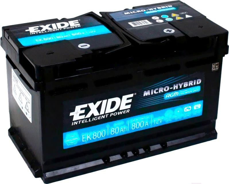 

Аккумулятор Exide Hybrid AGM EK800 80 А/ч