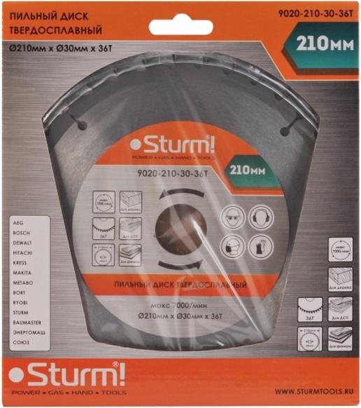 

Диск пильный Sturm 9020-210-30-36T