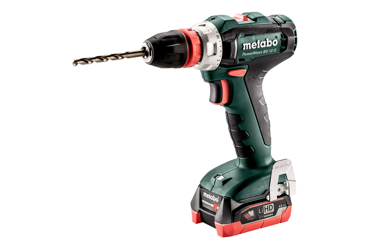 

Дрель-шуруповерт Metabo PowerMaxx BS 12 Q кейс в комплекте [601037800], PowerMaxx BS 12 Q кейс в комплекте