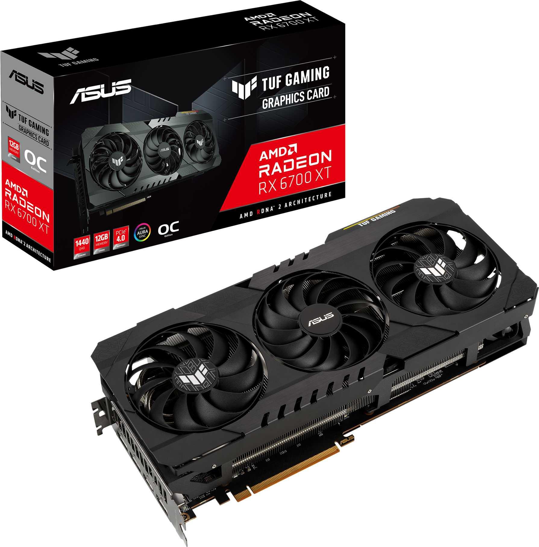 

Видеокарта ASUS RX 6700XT 12288Mb 192 GDDR6 [TUF-RX6700XT-O12G-GAMING], RX 6700XT 12288Mb 192 GDDR6