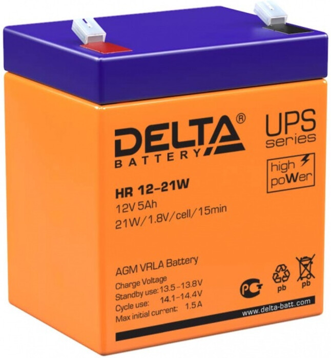 

Аккумулятор для ИБП Delta HR 12-21W