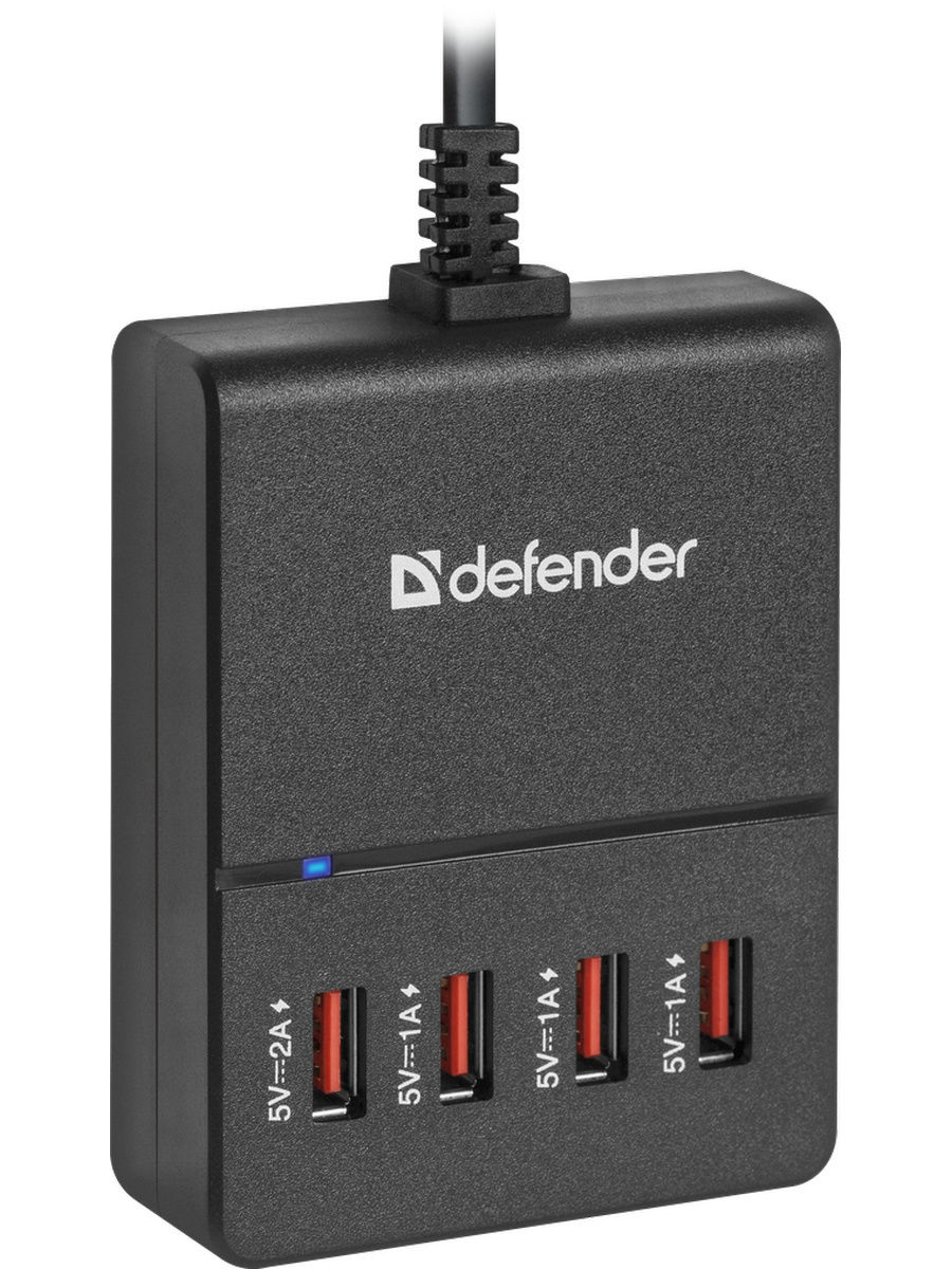 

Сетевой адаптер Defender UPA-40 5V/5A 4USB [83537], UPA-40 5V/5A 4USB