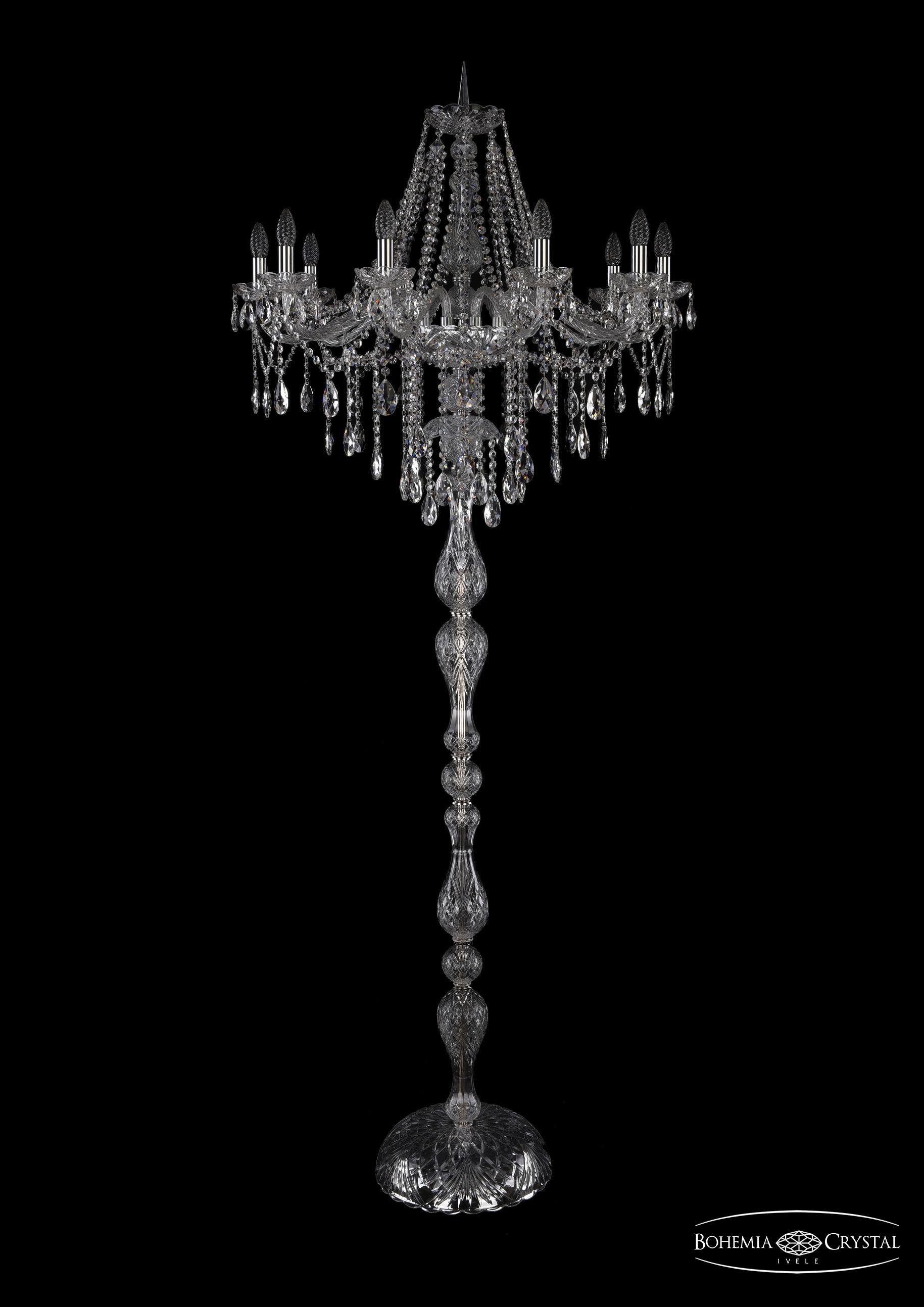 

Торшер Bohemia Ivele Crystal 1415T1/10/300-210/Ni