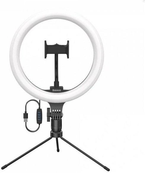 

Кольцевая лампа Baseus CRZB10-A01 Black, Кольцевая лампа Baseus CRZB10-A01 Live Stream Holder-table Stand (25 cm) + штатив настольный, Black (Baseus Live Stream Holder-table Stand (10-inch Light Ring) Black (CRZB10-A01))