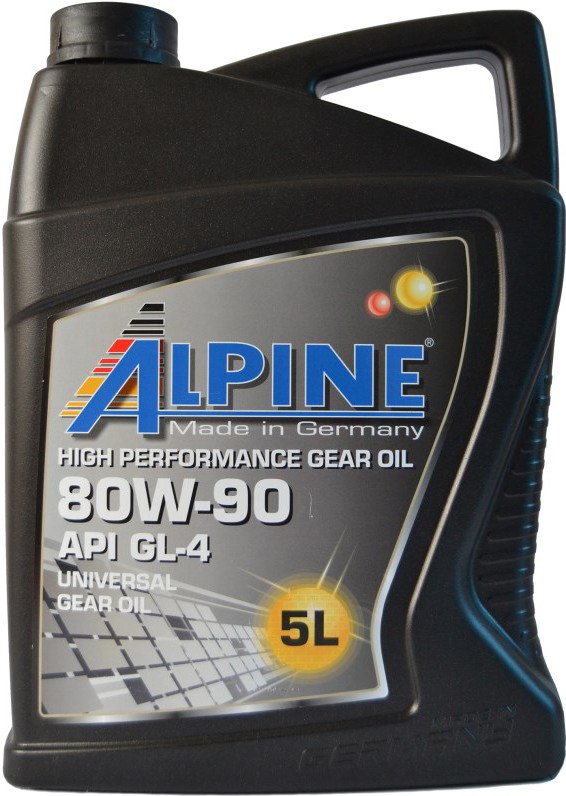 

Трансмиссионное масло Alpine Gear Oil 80W90 GL-4 5л [0100682], Трансмиссионное масло Alpine Gear Oil 80W90 GL-4 5л 0100682