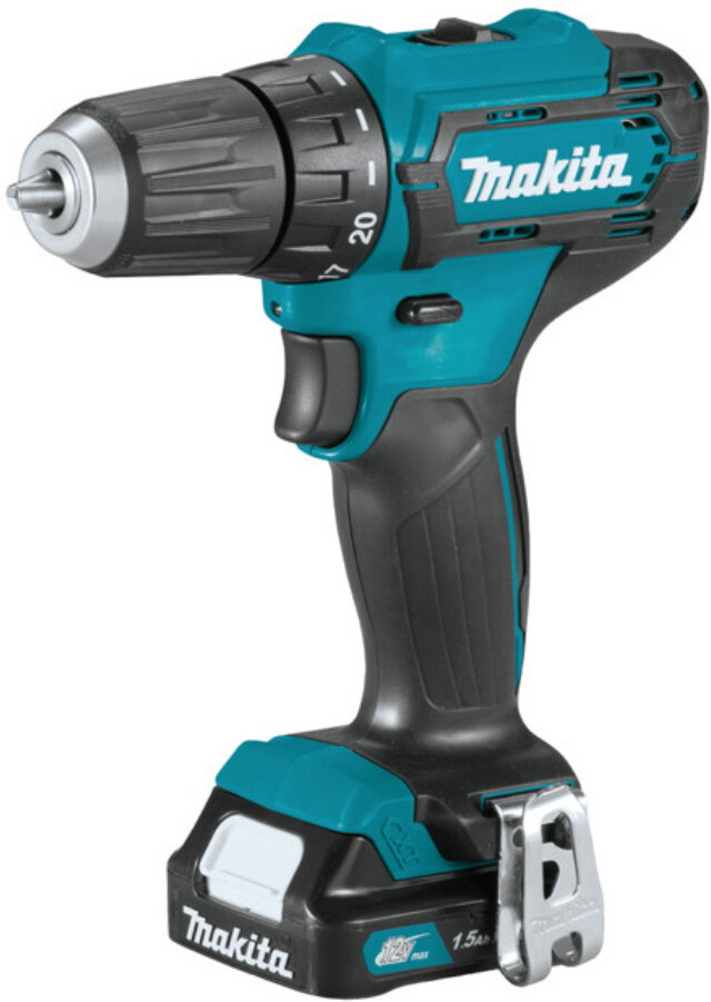 

Дрель-шуруповерт Makita DF333DWYE + набор бит [DF333DYX14], Дрель-шуруповерт Makita DF333DYX14 (с 2-мя АКБ, кейс +набор оснастки)