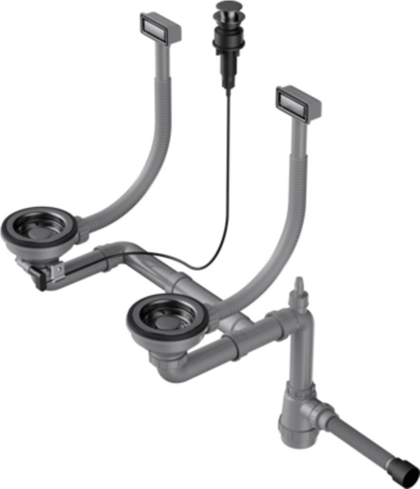 

Арматура для двухчашевых моек Omoikiri WK-2-GM-A [4956496], WK-2-GM-A