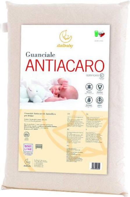

Подушка детская Italbaby Antiacaro 38х55 белый