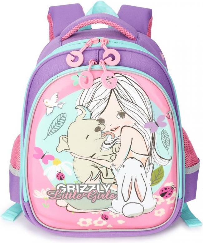 

Школьный рюкзак Grizzly RA-979-4 лаванда/розовый, RA-979-4