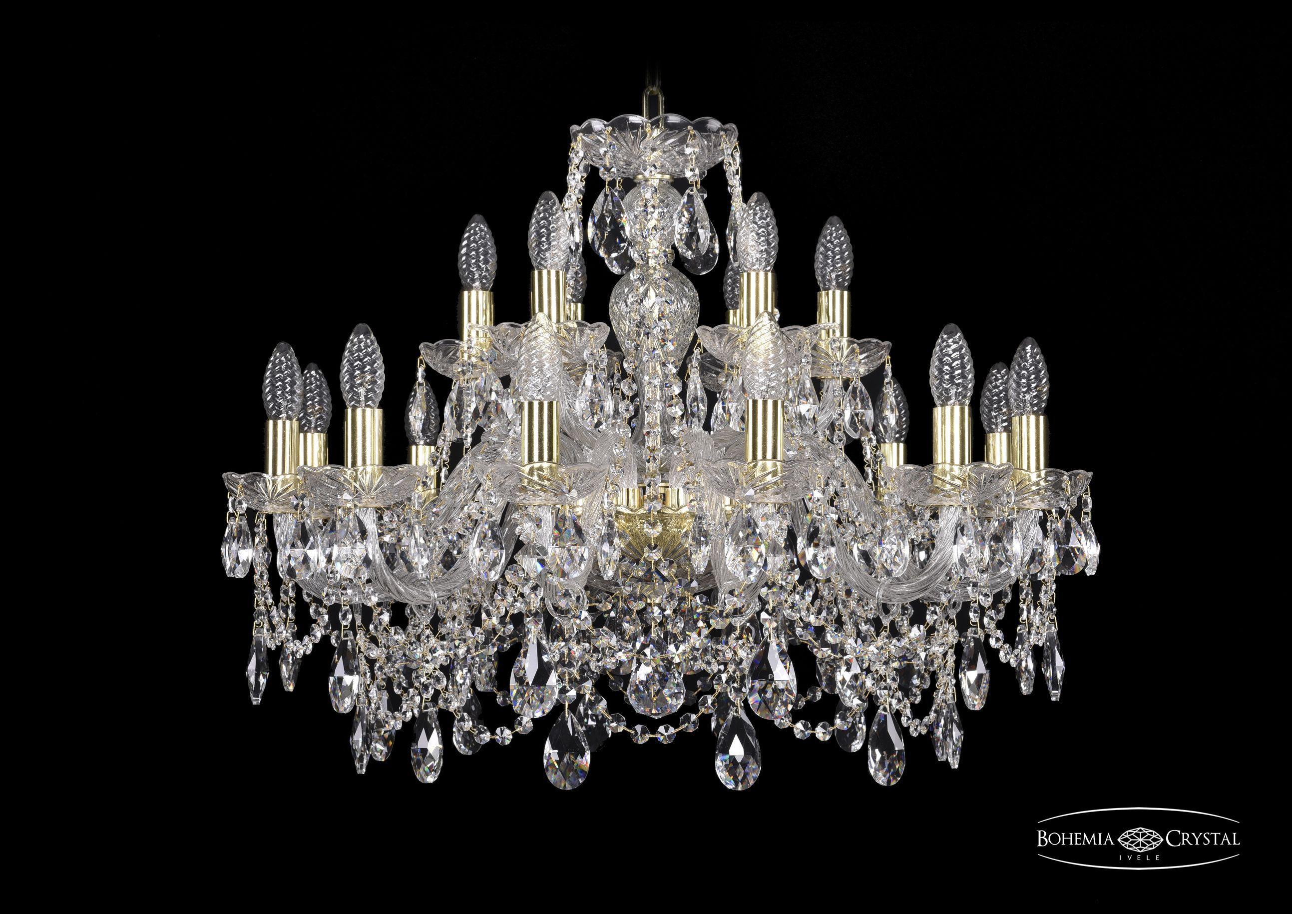 

Подвесная люстра Bohemia Ivele Crystal 1411/12+6/240/G