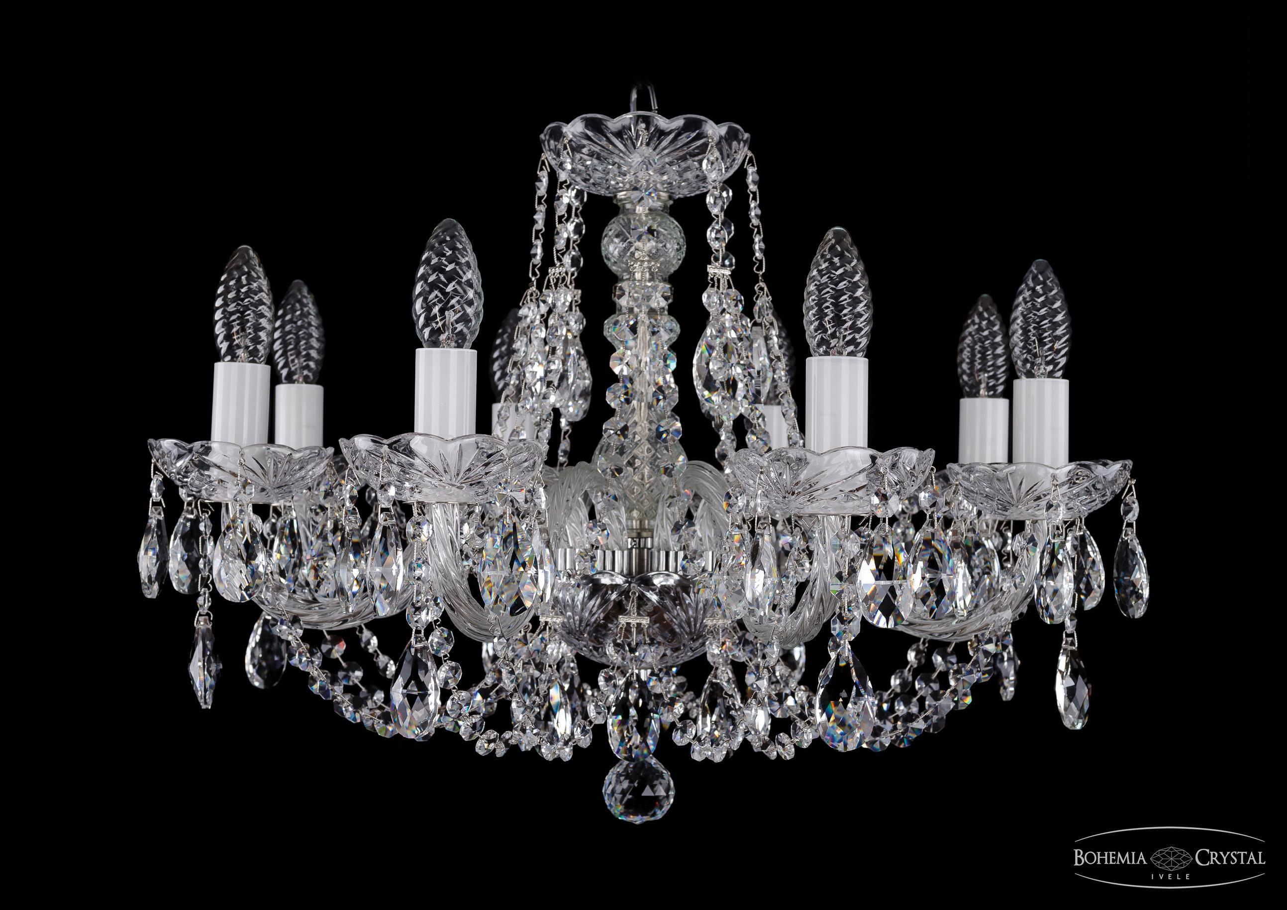 

Подвесная люстра Bohemia Ivele Crystal 1406/8/195/Ni