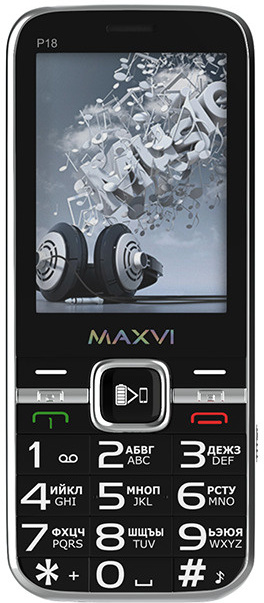

Мобильный телефон Maxvi P18 Black