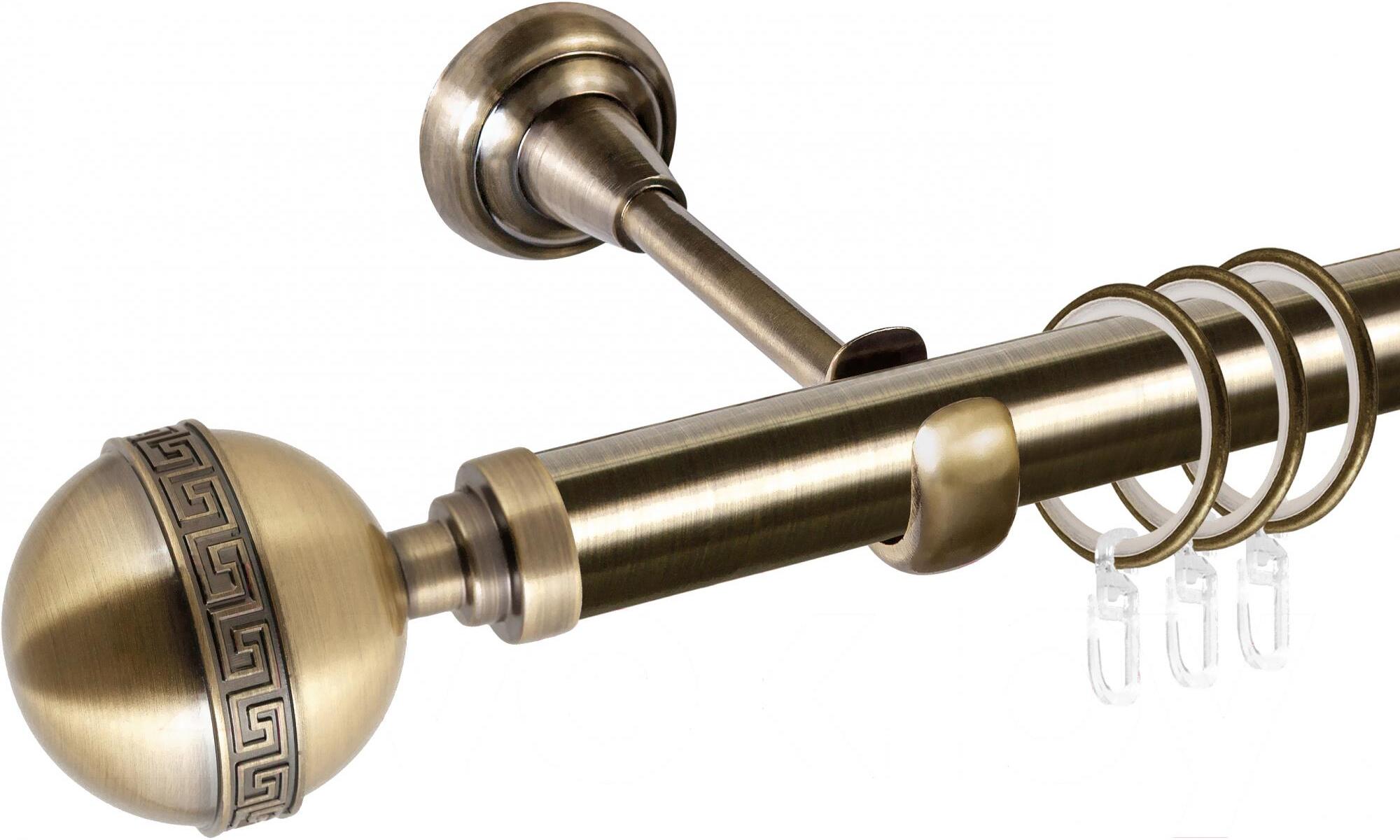 

Карниз АС ФОРОС Grace D25Г + наконечники Таврика 3м антик