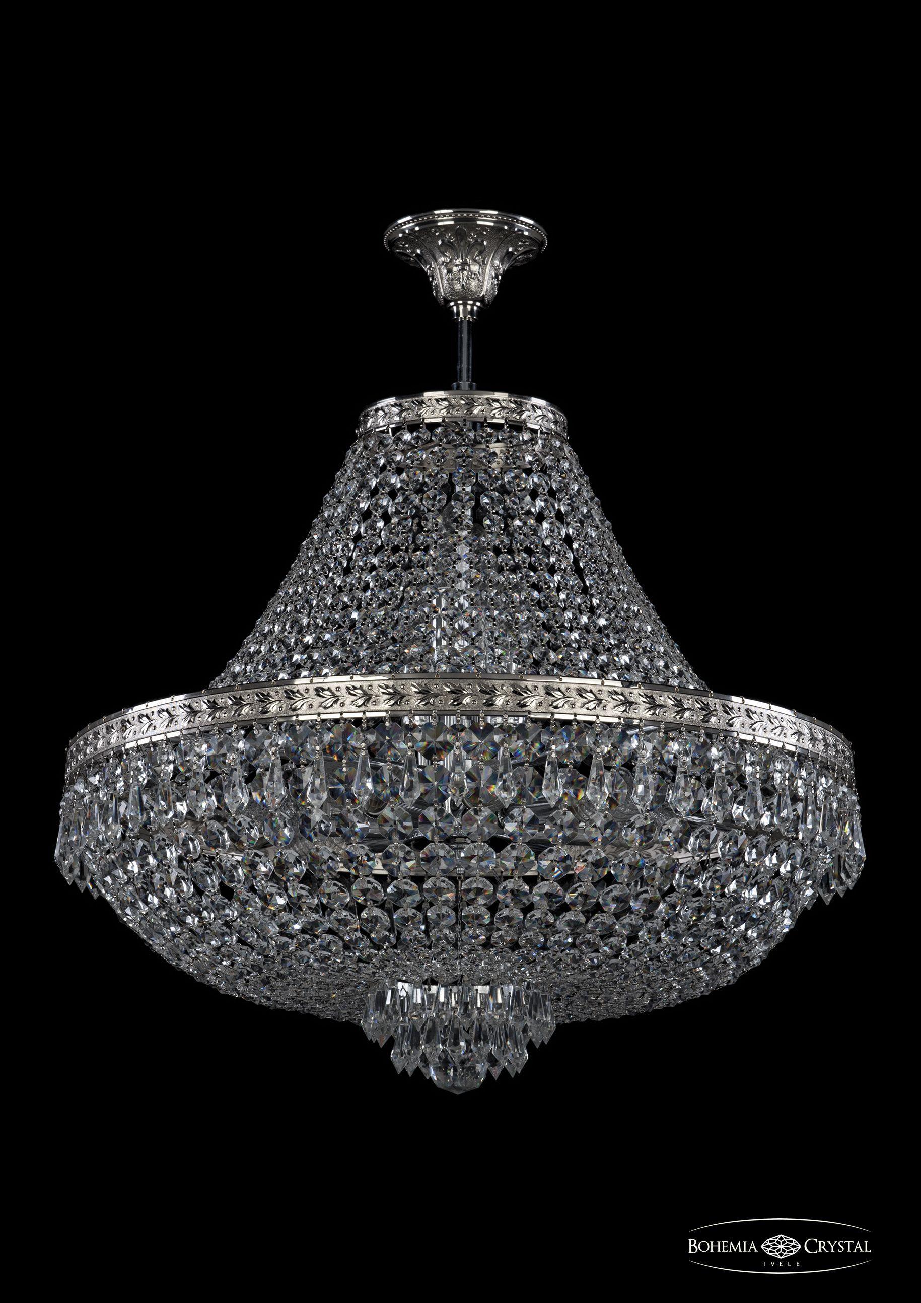 

Люстра на штанге Bohemia Ivele Crystal 19271/H1/55IV Ni