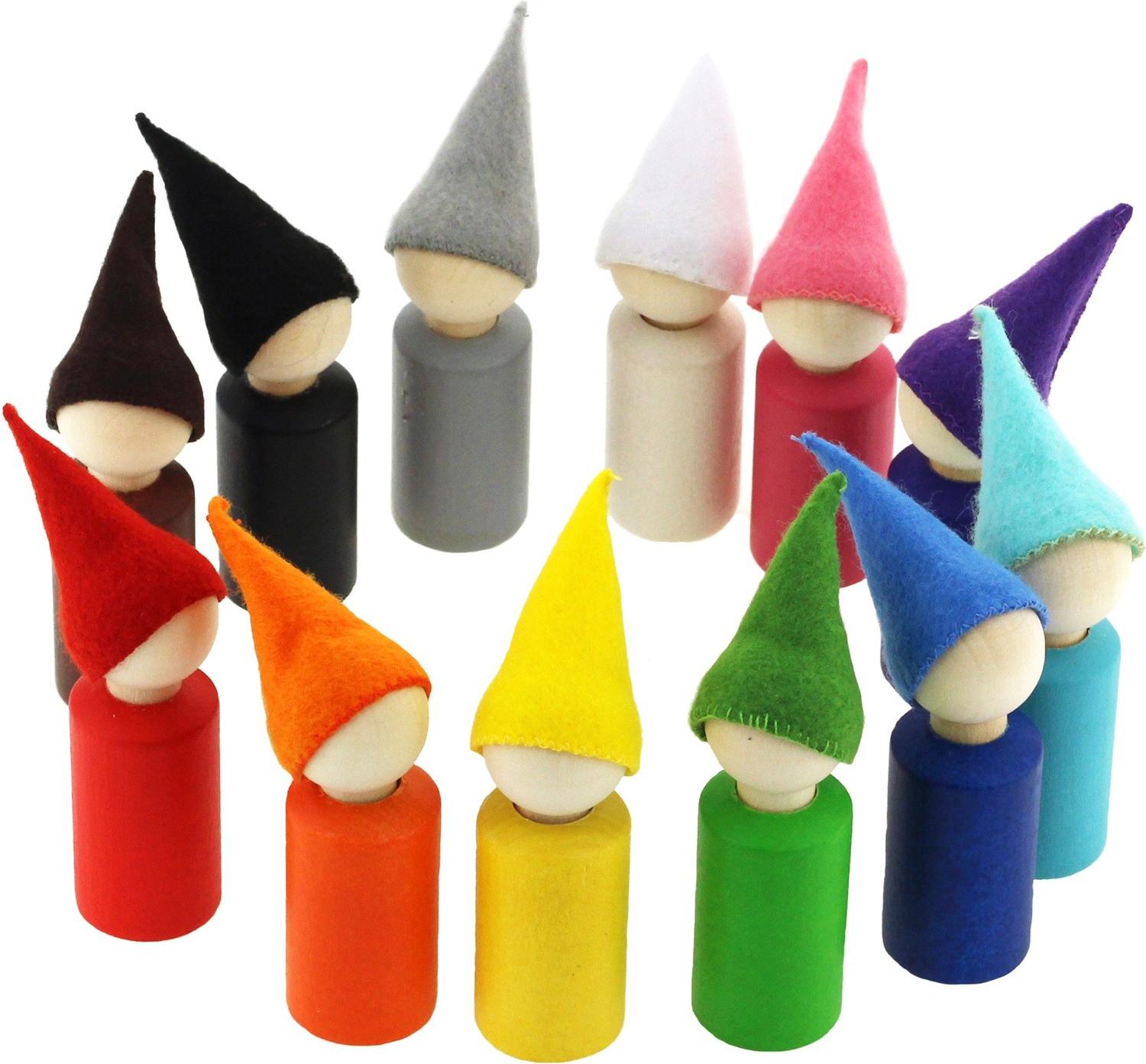 

Развивающий игровой набор Уланик Гномы в колпачках с кроватками [SGK01C1201U], Гномы в колпачках с кроватками