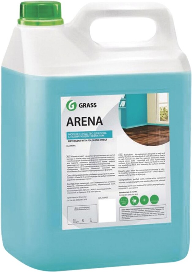 

Чистящее средство для пола Grass Arena с полирующим эффектом / 218005 (5л), Чистящее средство Grass Arena с полирующим эффектом 5л 218005