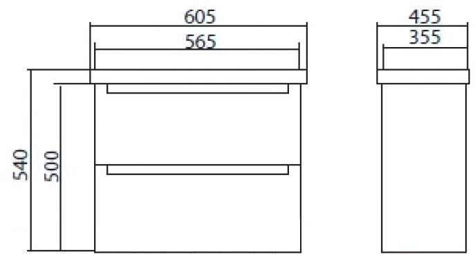 

Тумба под умывальник Аква Родос HeadWay 60 Темный мрамор [ОР0002812], HeadWay 60