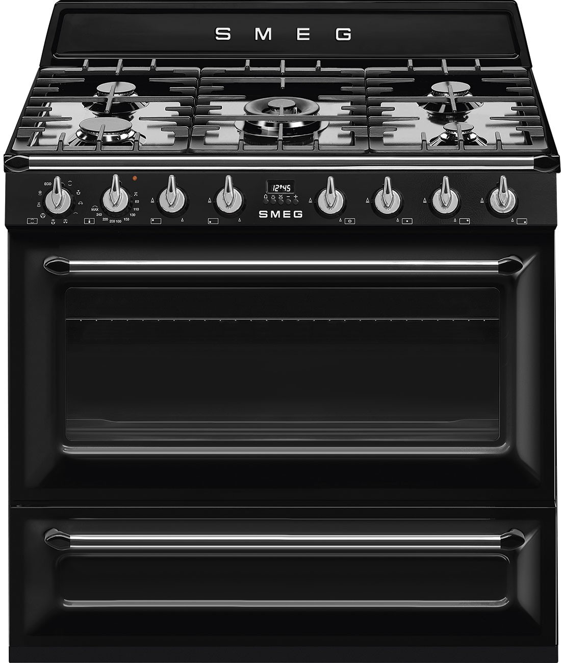 

Плита газовая Smeg TR90BL9, Кухонная плита Smeg TR90BL9 Black