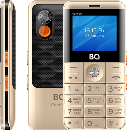 

Мобильный телефон BQ Comfort BQ-2006 Gold/Black