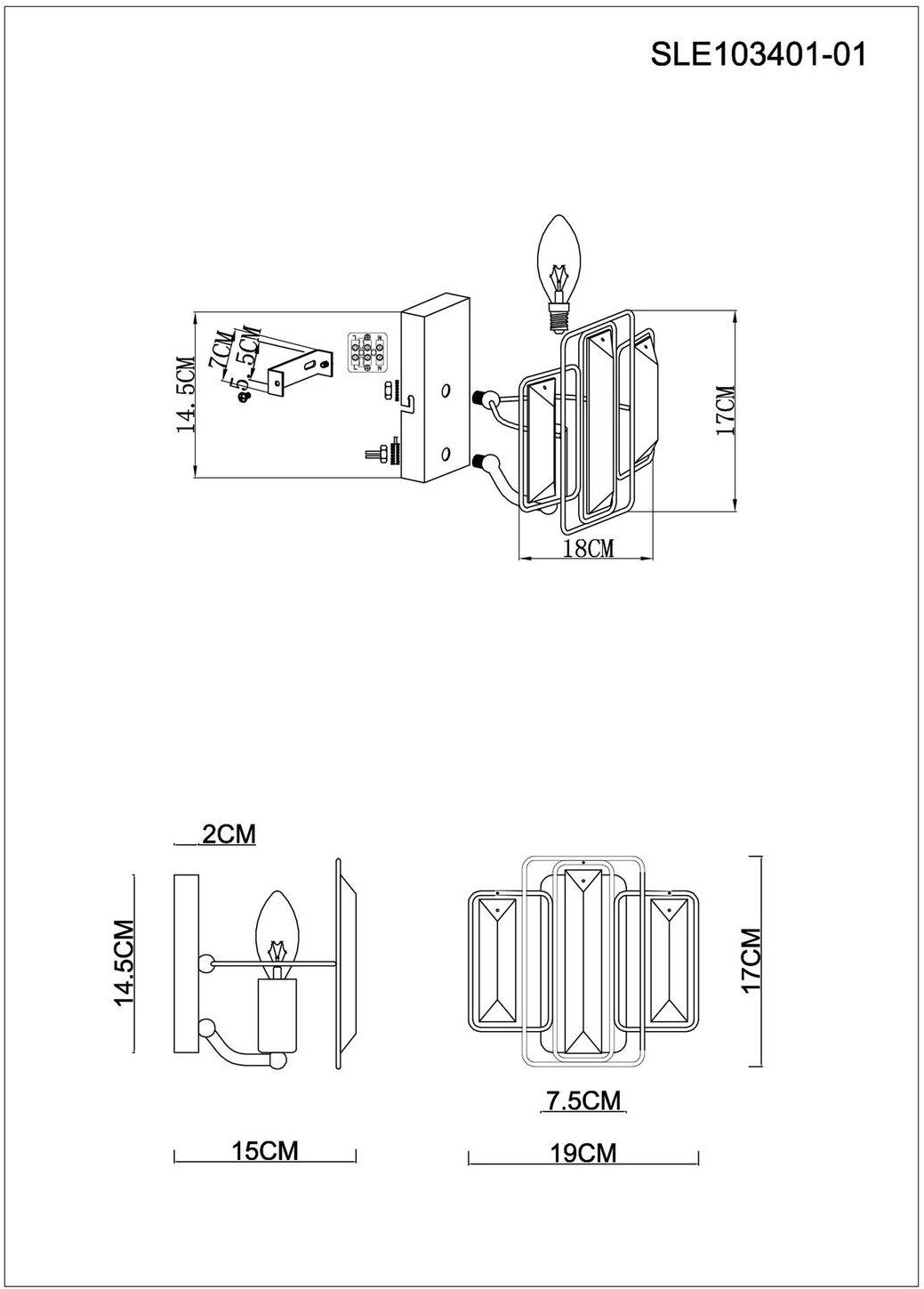 

Бра Evoluce SLE103401-01