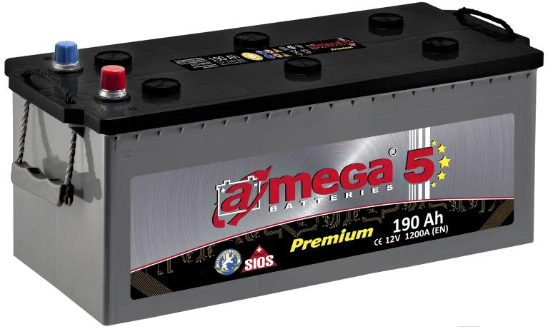 

Аккумулятор A-mega Premium 6СТ-190-А3 190 А/ч, Premium 6СТ-190-А3 190 А/ч