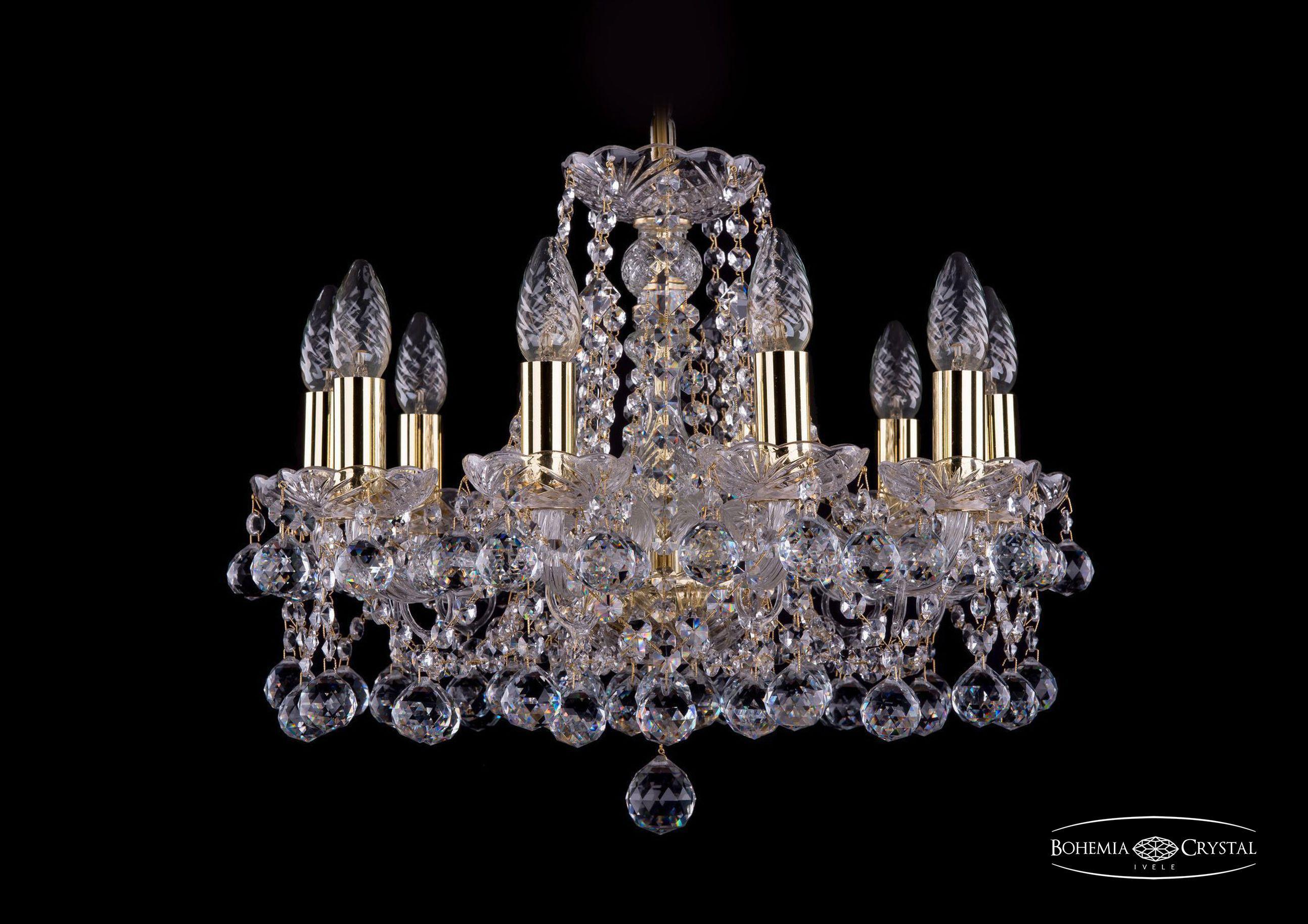 

Подвесная люстра Bohemia Ivele Crystal 1413/10/165/G/Balls