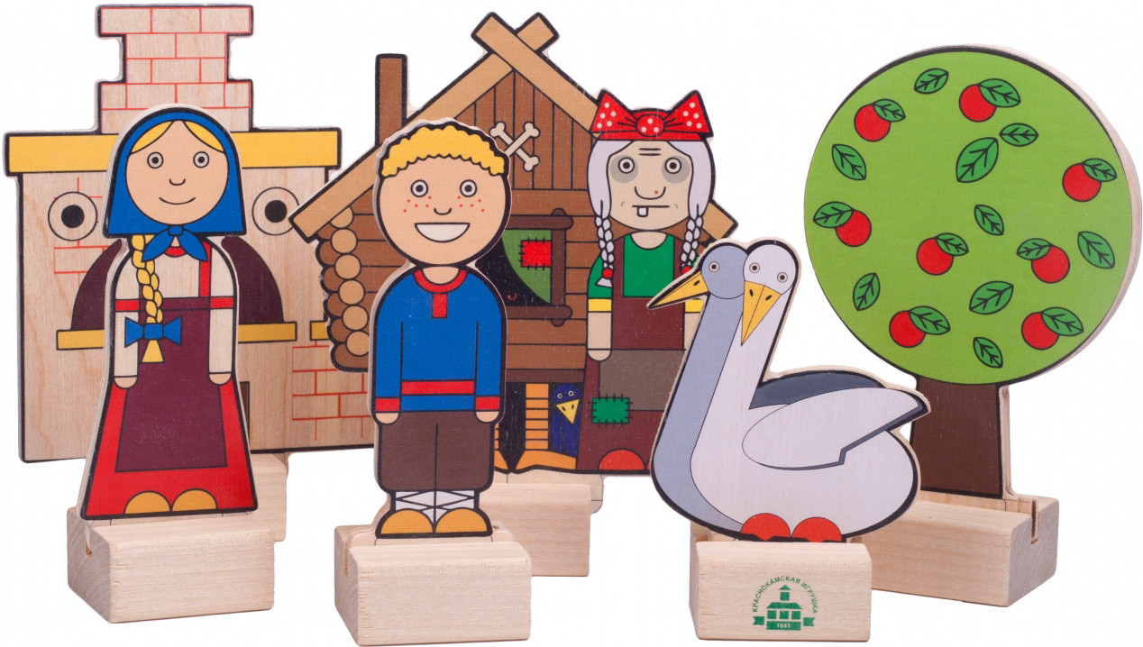 

Кукольный театр Краснокамская игрушка Персонажи сказки Гуси-лебеди (Н-64)
