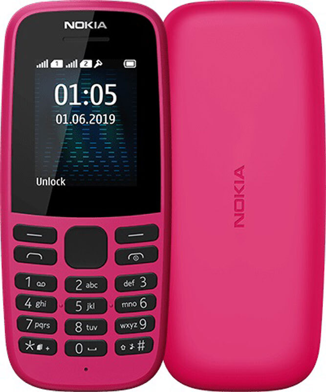 

Мобильный телефон Nokia 105 TA-1174 DS Pink [16KIGP01A01], 105 TA-1174 DS