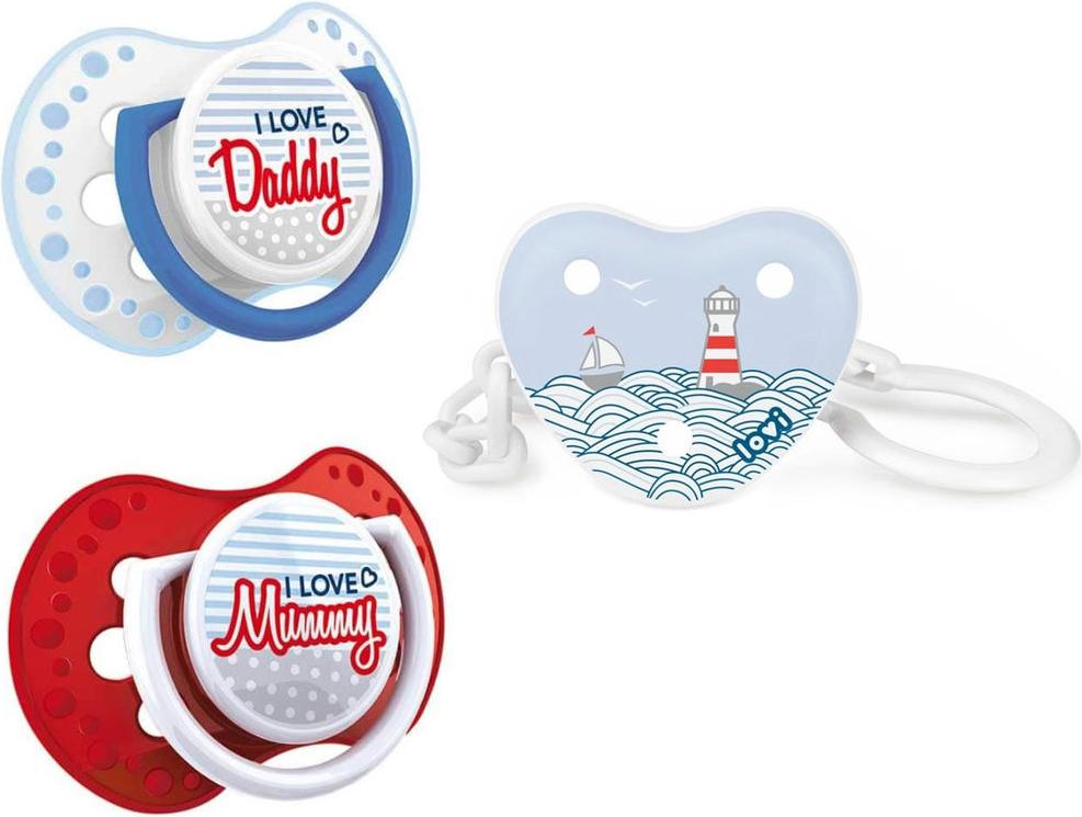 

Набор пустышек Canpol LOVI Marine с держателем 2 шт [0150], LOVI Marine с держателем 2 шт