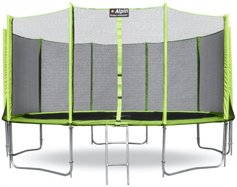 

Батут Alpin 16 ft-490 cм с защитной сеткой и лестницей [AT-490], Батут Alpin 4,90м с защитной сеткой и лестницей AT-490