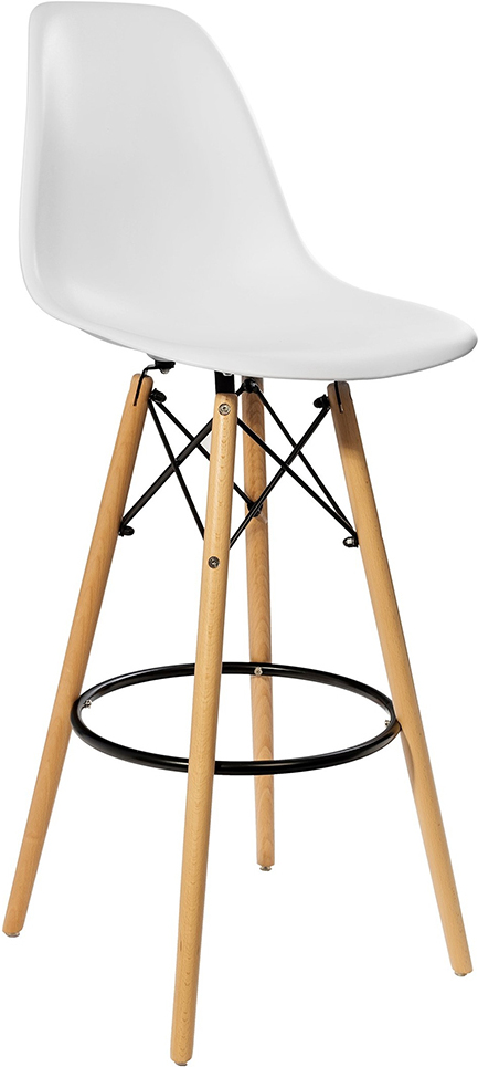 

Стул барный Stool Group Eames DSW белый [8056H WHITE SEAT DUAL], Барный стул Stool Group Eames DSW 8056H WHITE SEAT DUAL белый