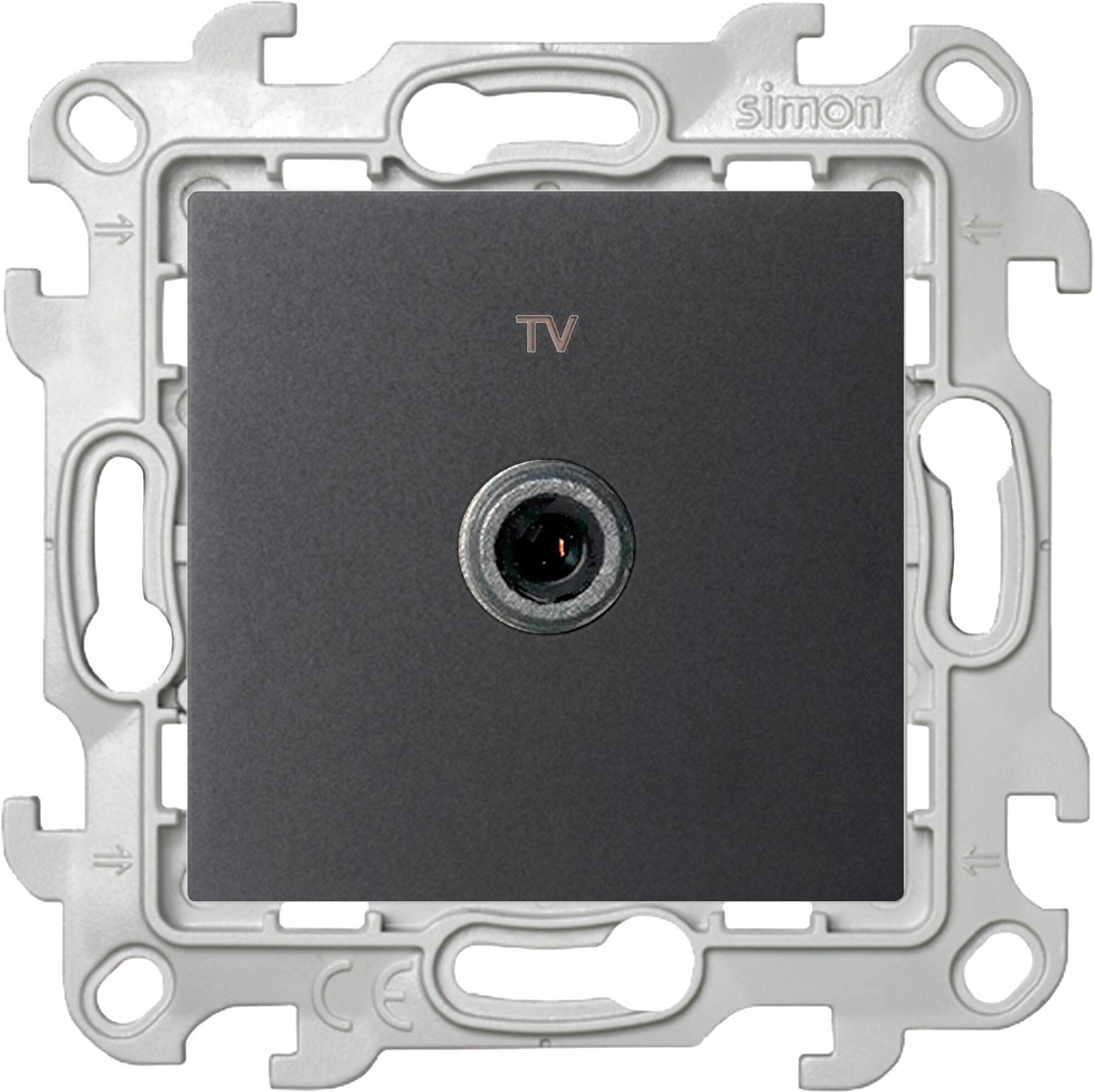 

Розетка Simon 2450477-038 графит