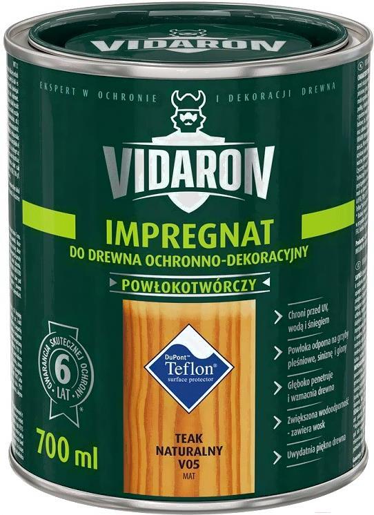 

Защитно-декоративный состав Vidaron Impregnant V05 700мл Натуральный тик, Impregnant V05 700мл